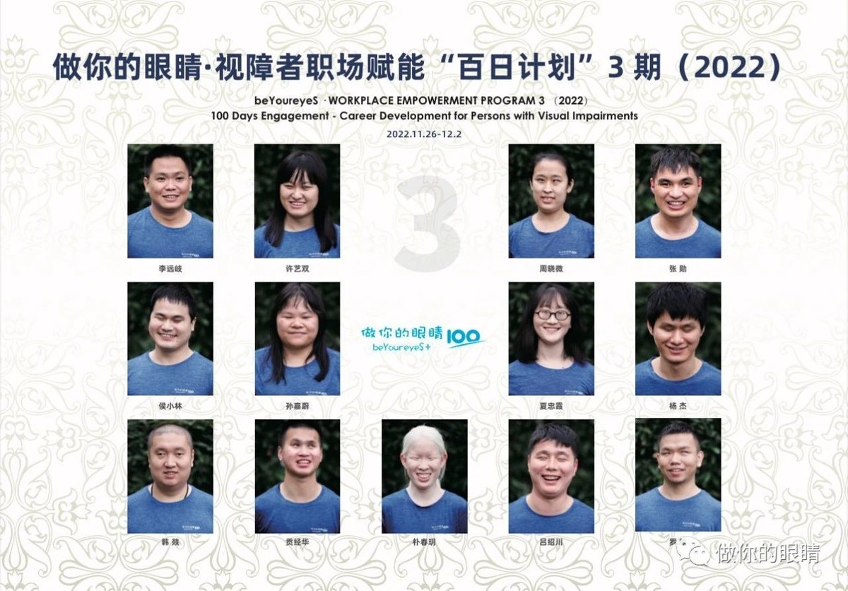 “百日计划”第三期学员照Group photo of the third "100-Day engagement" program